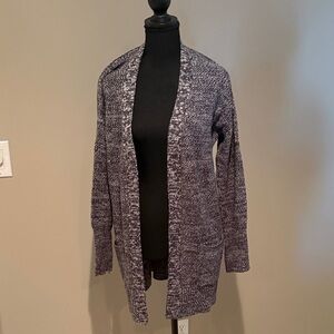 Women's blue heather  Cardigan Sweater
